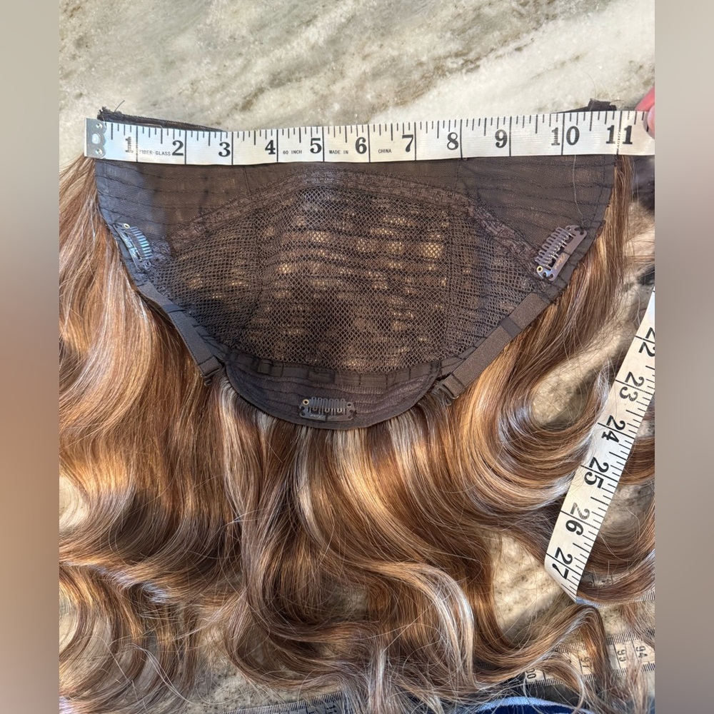 Full Shine brand human hair U part half wig 14-16in - Picture 8 of 16